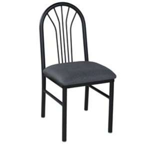 Round Back Break Room Chair with Upholstered Seat (Set of 