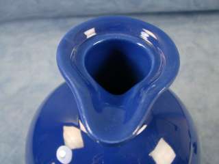 Fiesta Ware Blue Wine Jug Pitcher Cobalt Blue Coffee Pourer Container 