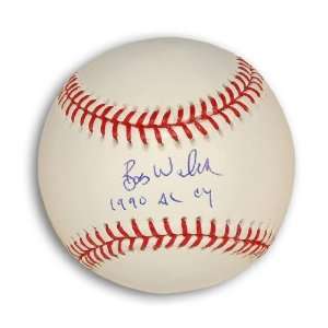  Bob Welch MLB Baseball Inscribed 1990 AL Cy Autographed 