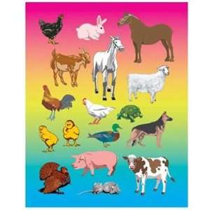  Hygloss Farm Animal Stickers Toys & Games