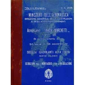   81 Aircraft Maintenance Manual  1936 Savoia Marchetti Books