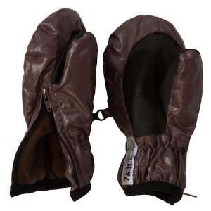  7 A.M. Enfant Zippered Mittens, Marron Glace, Large Baby