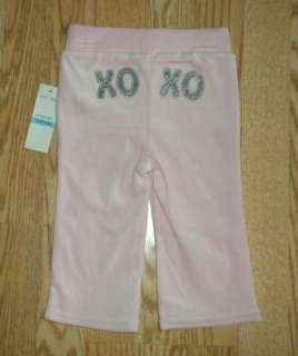 NWT BABY GIRLS SZ 6/9M Months XOXO JACKET & PANTS OUTFIT $42  