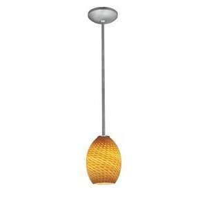     Tali Ostrich   One Light Pendant with Round Canopy   Tali Ostrich