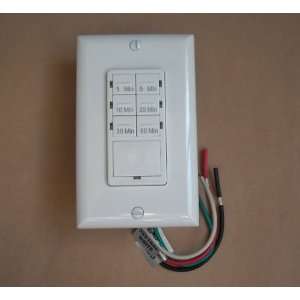    7 Button Preset In wall Timer Switch   White