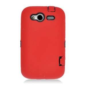  HTC Marvel / Wildfire S Armor Case   Black/Red (Package 