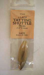 Buffalo Horn Tatting Shuttle New Lacis  