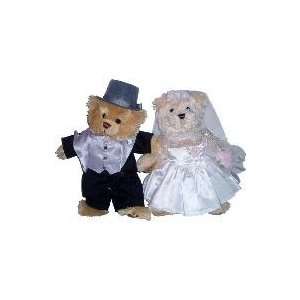  Stuffed Animal Bear Bride Groom Toys & Games