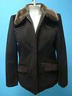 Young Impressions Long Brown Wool Women Coat Jacket 10P  