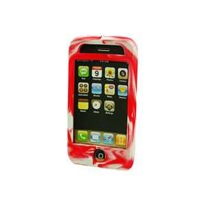  Cellet Apple iPhone 3G Red Tie Dye Jelly Case Everything 