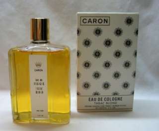 Caron TABAC BLOND Eau De Cologne 6 Fl. Ozs. Original Box  