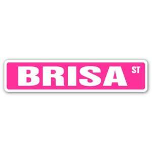  BRISA Street Sign name kids childrens room door bedroom 