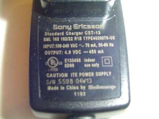 OEM Sony Ericsson Standard Charger CST 13 AC Power Cell  