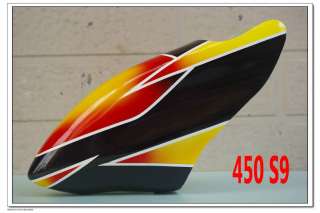 Painted Fiber Glass Canopy TREX 450 Pro Sport 450S S9  