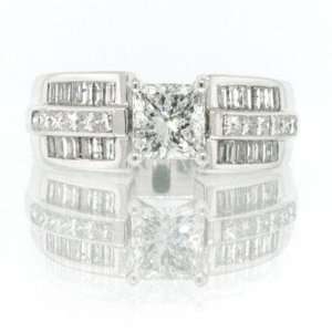  2.18ct Princess Cut Diamond Engagement Anniversary Ring Jewelry