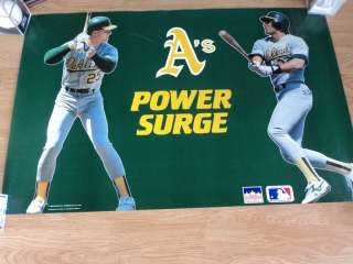   McGWIRE AND JOSE CANSECO MLB TWIN BORTHERS POSTER 35 X 23  