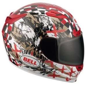   2011 Vortex Full Face Street Helmet   Torn Red