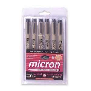  Sakura Pigma Micron Pen Set #05, 0.45 Millimeter, 6 Pack 