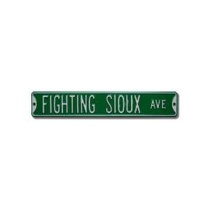 NORTH DAKOTA FIGHTING SIOUX FIGHTING SIOUX AVE AUTHENTIC METAL 