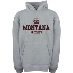  Montana Grizzlies Youth Grey Tackle Twill Hooded 