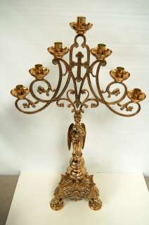 Beautiful larger Angel Candelabra, church candlestick  