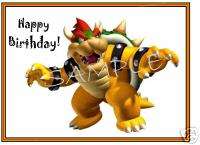 Edible Cake Image   Mario   Bowser   Birthday   Rec  