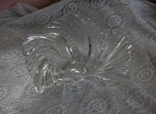 Vintage Mikasa Swirl Glass Crystal Large Centerpiece Bowl STRIKING 
