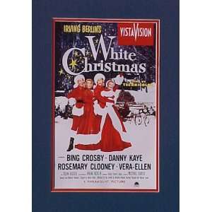  White Christmas Bing Crosby Picture Plaque Framed
