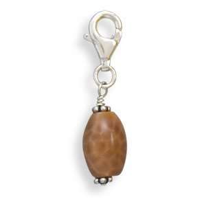 Fire Agate Charm