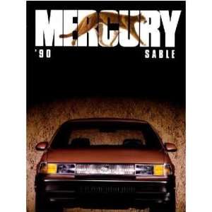    1990 MERCURY SABLE Sales Brochure Literature Book Automotive