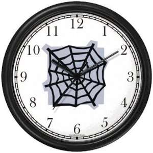 Spider Web   Animal Wall Clock by WatchBuddy Timepieces (Hunter Green 
