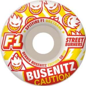  Spitfire F1sb Busenitz Caution 54mm Skate Wheels Sports 