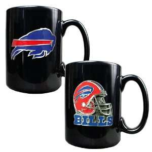 Buffalo Bills 2pc Gameball Coffee Mug Set  Kitchen 