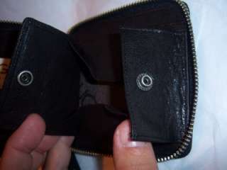Ugg Australia Ziparound Coin Billfold Wallet Black  