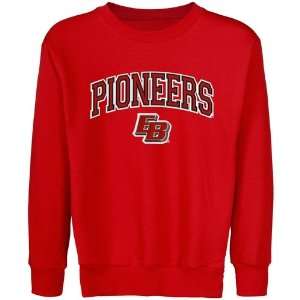 Cal State East Bay Pioneers Youth Logo Arch Applique Crew Neck Fleece 