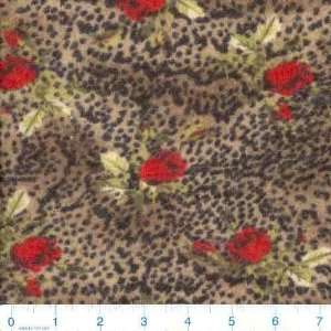  52 Wide Sweater Knit Small Leopard Rose Fabric By The 