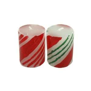 Candy Cane Votive Candles   Pack of 24