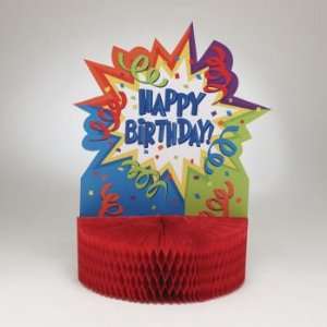  Birthday Blast Honeycomb Centerpiece Health & Personal 
