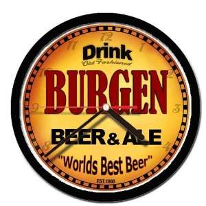  BURGEN beer and ale cerveza wall clock 