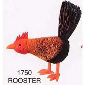  Rooster Ornament, Palm/Buri, 16 in.   Natural Materials 
