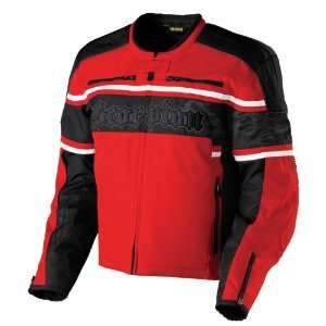  Scorpion Burnout Jacket   Large/Black/Red Automotive