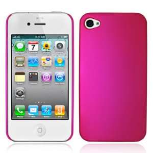  iPhone 4 4g 4s Pink Rubberized Snap on Back Cover Case for 