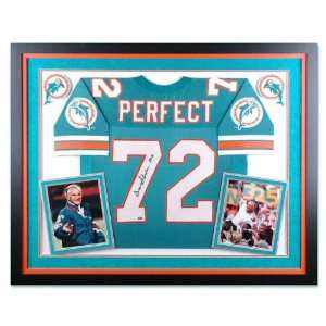 Don Shula Miami Dolphins Deluxe Framed Autographed 72 Perfect Jersey 