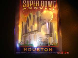 Super Bowl Program XXXVIII NEW Houston 2004 NEW  