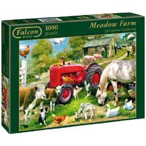   De Luxe Animal Collection Meadow Farm 1000 Piece Puzzle Toys & Games