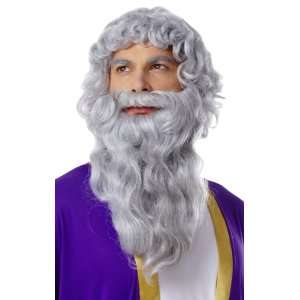  Biblical Moses Long Grey Wig & Beard Toys & Games