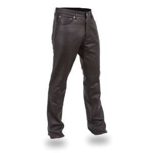  First Manufacturing Mens 5 Pocket Modem Fit Pants (Black 