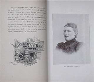 1893 ANTIQUE COLUMBIAN EXPOSITION AUTOGRAPH SOUVENIR COOKBOOK WOMAN 