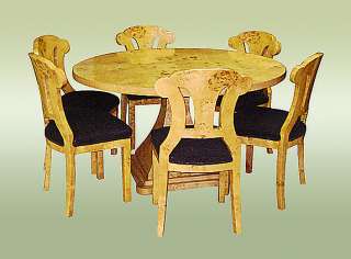 LARGE Superb Elm Biedermeier style Center Dining table  