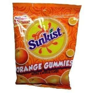 Sunkist Orange Gummies, Made with Natural Fruit Juice, 5 Oz Bags (Pack 